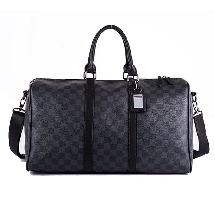 

Drop shipping high quality big capacity men PU leather weekender holdall gym travel bag duffle bags, Three colors