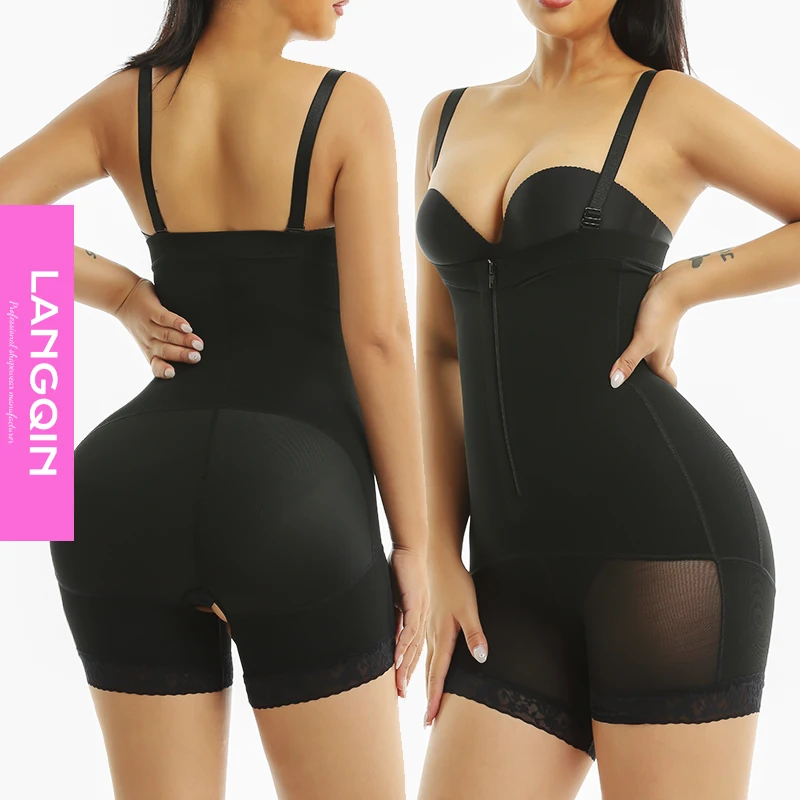 

LangQin plus size Side zipper underwear waist shaper weight loss colombian fajas wholesale shapewear