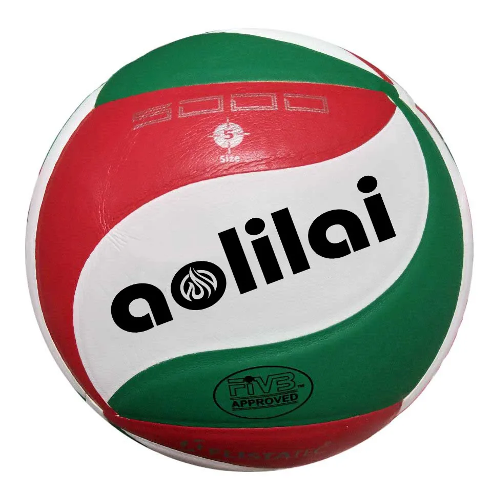 

wholesaler softe Touch Microfiber PU Aolilai voleibol Ultralight Volleyball 4500 Best quality Pallavolo, White red green