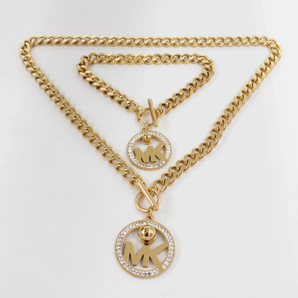 

Dongguan Gold Plated Fashion New Gold Chain Design For Men Hand Palm Stainless Steel Bracelet Necklace