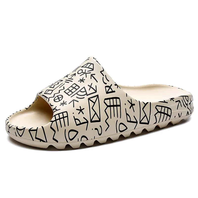 

JIANHUI JHTG002 OEM ODM Original YEEZY Fashion Anti Slip Soft Summer Outdoor EVA Slippers, Black, white, blue,beige,green,yellow