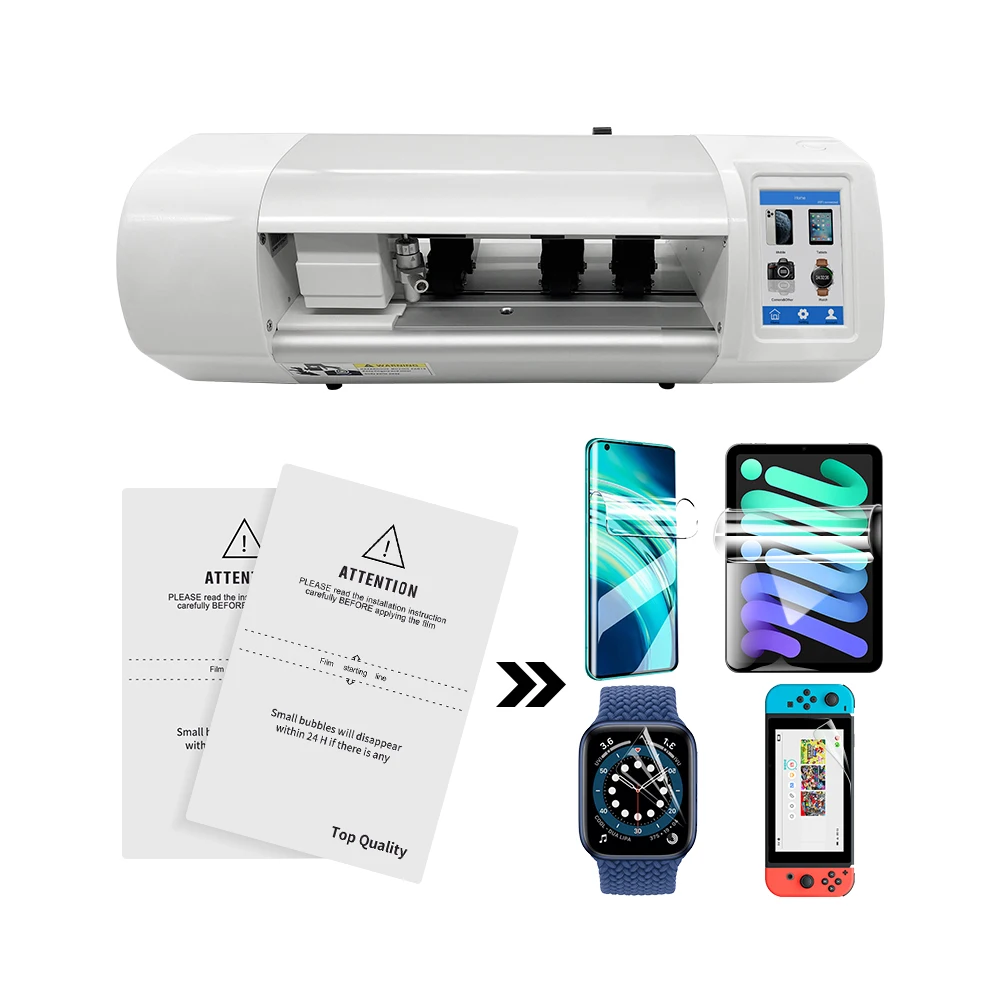 

Free cutting times Hydrogel TPU 18X12 Mobile Screen Protector Making Machine Film Cutting Machine For phone For 10000+ Model