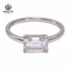 Fashion Jewelry 14k Solid white gold solitaire ring