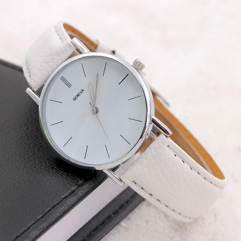

Fashion jewelry lady women elegant female leather quartz watch manufacturers wholesale wristwatch, As pic