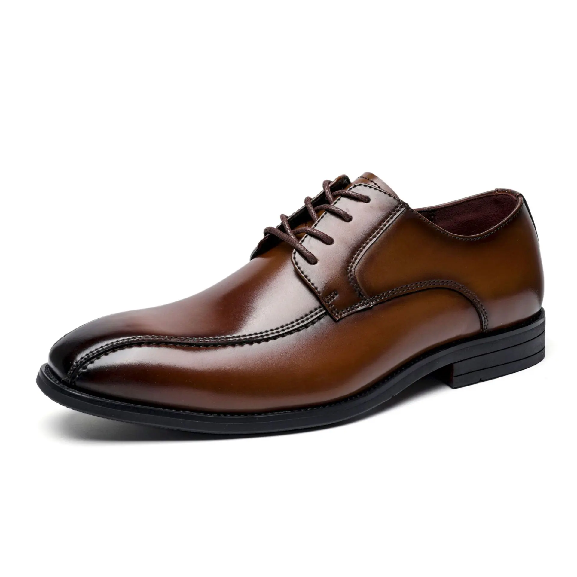 

Summer new style men's leather shoes business dress Derby shoes, Black,brown