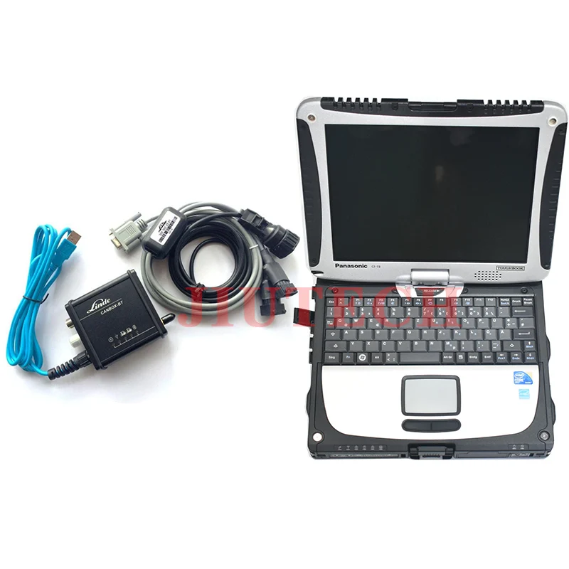 

For Linde Canbox-BT 3903605140 Adapter with Linde BT Doctor canbox Cable+CF19 laptop Forklift truck Diagnostic Tool