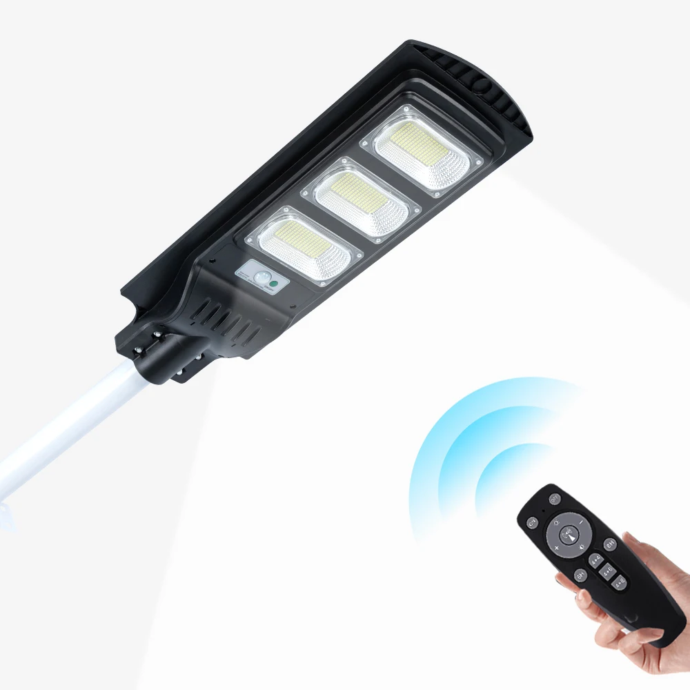 Best selling all-in-one led street light with pole and solar pannel with battery backup