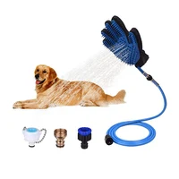 

Hair Remover Bathing Tool Dog Shower Sprayer Pet Grooming Gloves