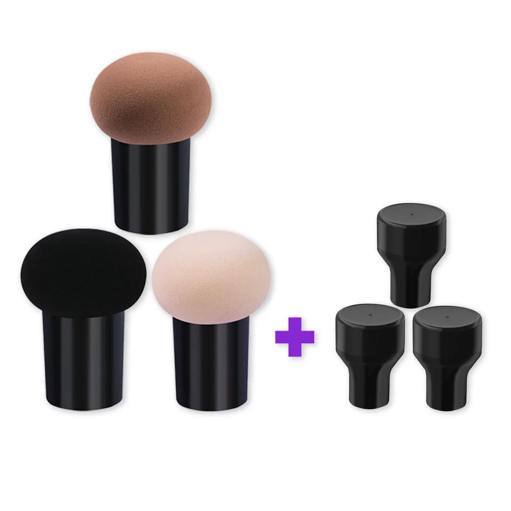 

Beaumaker 2021 Chese Makeup Brands Latex Free Makeup Stamp Powder Puff Set private label cosmetics makeup products, 7colors