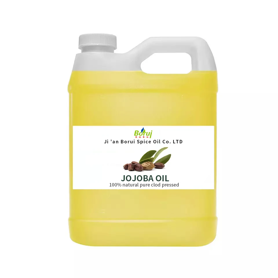 

China Supplier Wholesale Organic Pure Carrier Oil golden cold pressed Jojoba Oil For Hair Skin