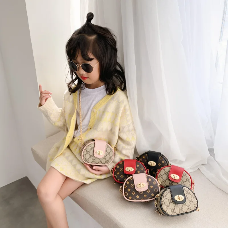 

2021 children cross body bag fashion preschooler girl chain one-shoulder bag