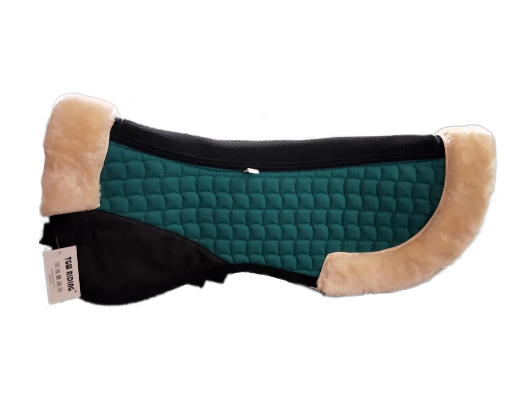 
Sheepskin saddle pad horse equestrian lambskin half pad 