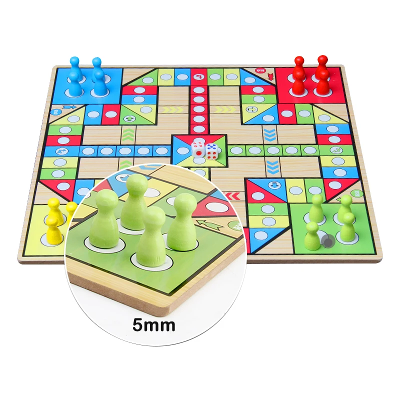

Wooden parent-child interactive toy game board flying chess multifunctional flying chess children's intellectual toys