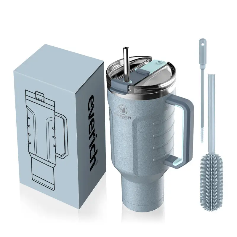 

In stock 40oz mug popular vacuum insulated Adventurist Quenche tumblers with handle and straw