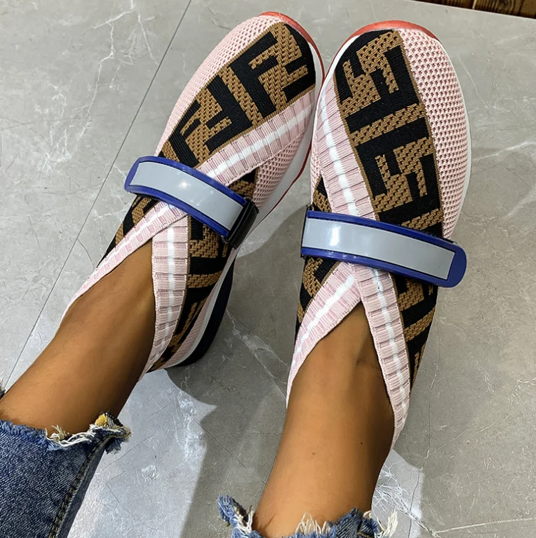 

2021 New design fashion casual shoes slip-on brand shoes women sneakers, As shown