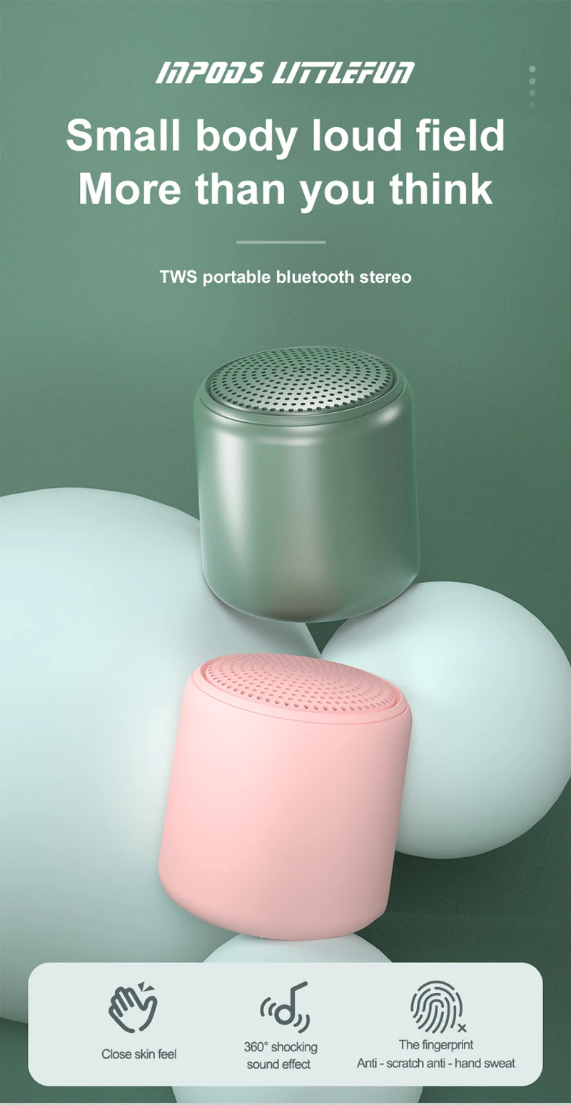 Amazon hot sale Portable mini macaron professional waterproof bt speaker with bluetooth hifi inpod wireless speaker - ANKUX.COM