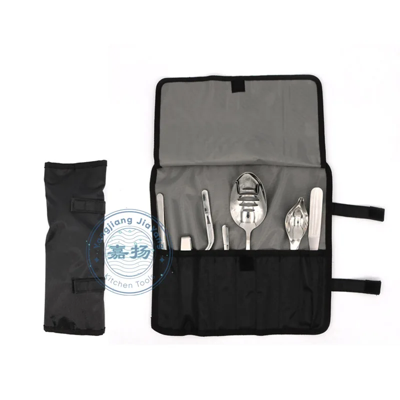 

(ALCT-ST003) in stocked wrap oxford chef tool bag rolling bag with easy to carry, Black