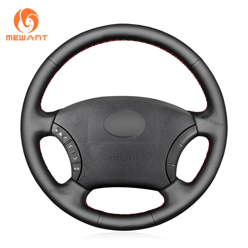 

Hand Stitched Artificial Leather Steering Wheel Cover for Toyota Land Cruiser Prado 120 Tacoma 4Runner Hilux Highlander Sequoia