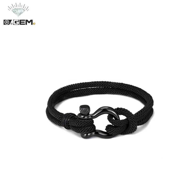 

R.Gem. Handmade Extremely Durable Scratch Mens Rope Bracelet Woven Wristband