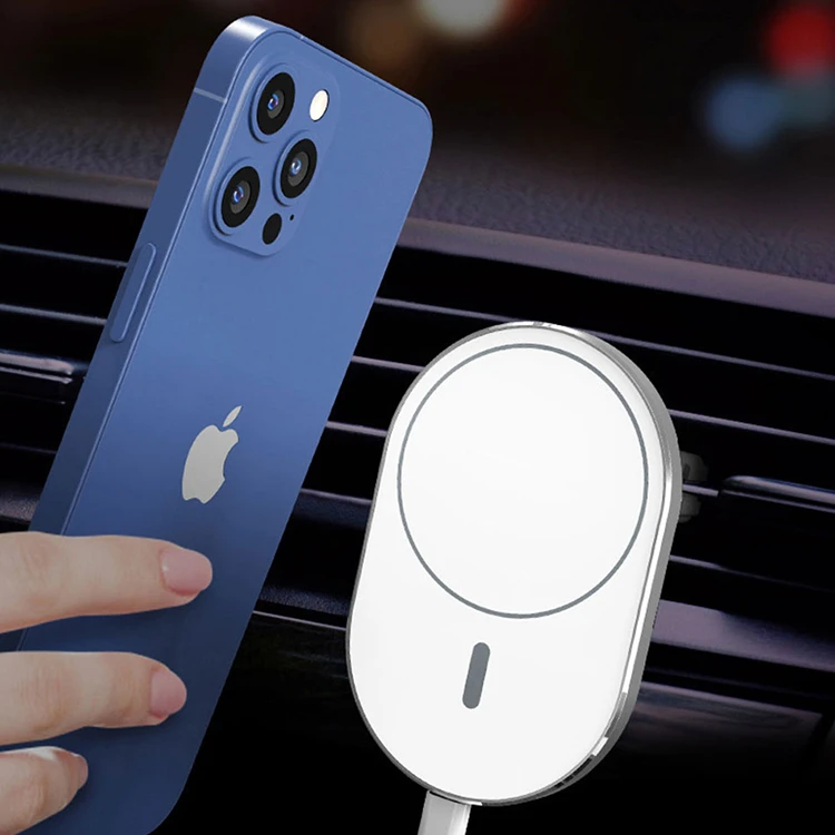 

WIWU Newest Multi-function Magnetic Wireless Charger Car Mount Phone Holder for iPhone Android