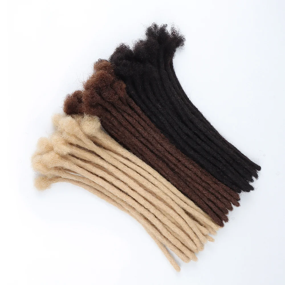 

Drop shipping 100% soft natural afro kinky human hair dreadlock extension permanent loc extension human hair crochet dreadlocks, Accept customer color chart