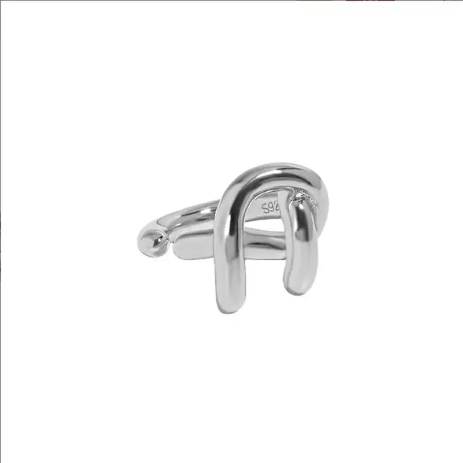 

VIANRLA 925 sterling silver trendy women cuff earring in rhodium plated