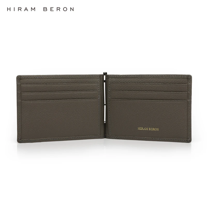 

2022 New Product Business Style OEM Wholesale Dropship Italian Cow Leather Money Clip Wallet