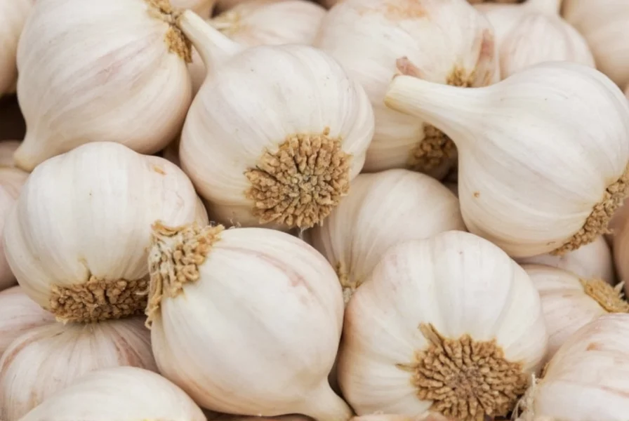 Chef preparing single clove garlic in kitchen