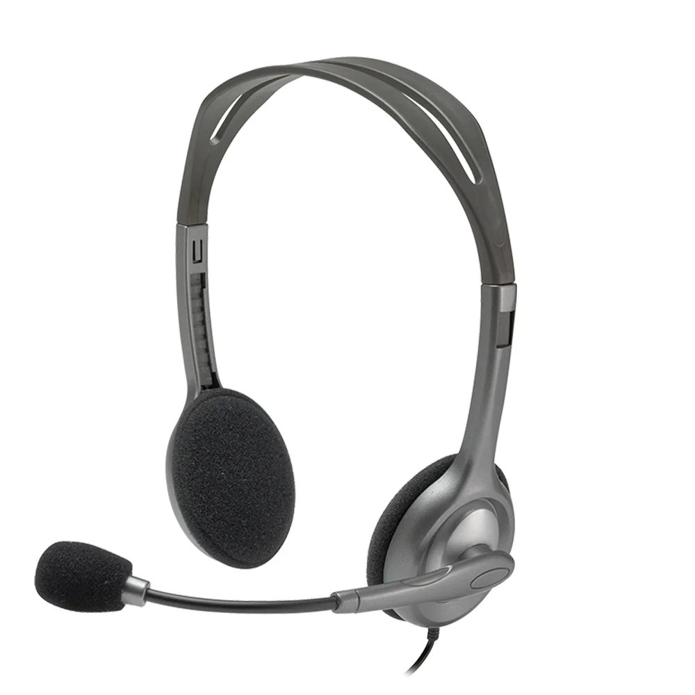 Logitech H110 Stereo Headset 3.5mm Dual Plug Computer Headset Buy Logitech Stereo Headset H110