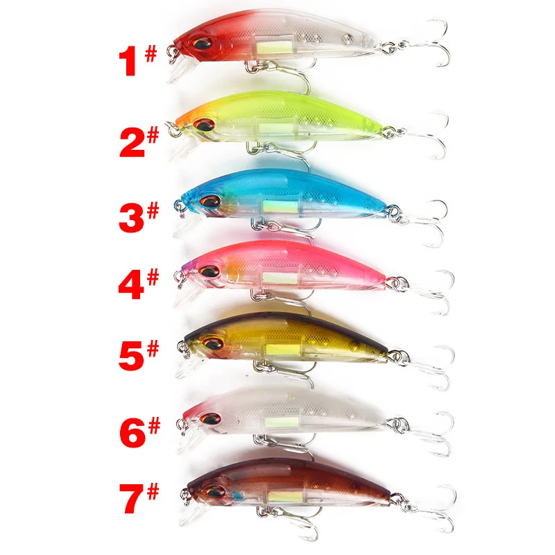

1Pcs 7cm/11.4g Wobblers Crankbait Minnow Fishing Lures Isca Artificial With 2 Hooks Hard Bait Sea Fishing Tackle