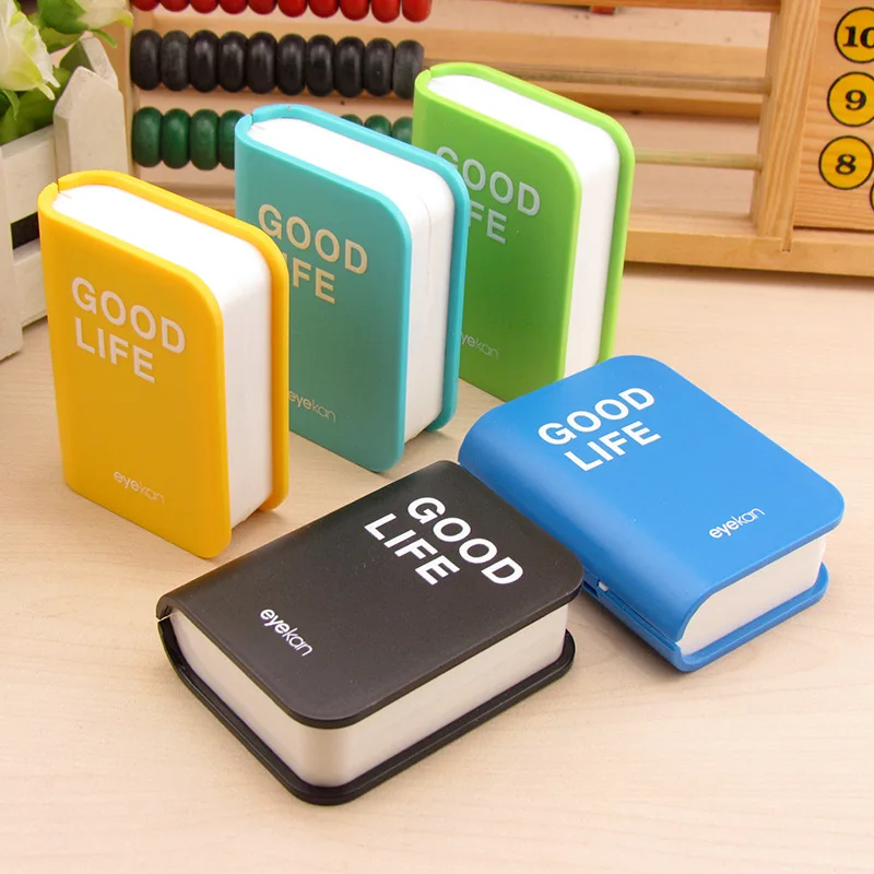 

Mini Book Shape Contact Lens Case Plastic Hard Contact Lenses Box Cute Eyeglass Container Lovely Travel Portable Gift, Customized