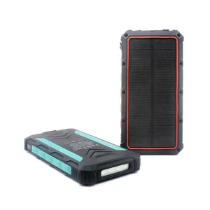 20000 mAH Solar Power Bank Wireless Charging LED Light