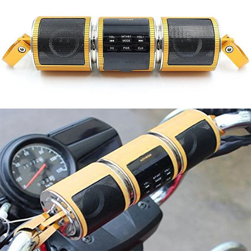 

High Performance Motorcycle Handlebar Radio Sub-woofer Dirt Bike Waterproof With MP3 Player FM Radio