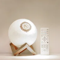 

7-Colors 3D Moonlight Quran Speaker Coran Player Wireless Bluetooth Press Lamp