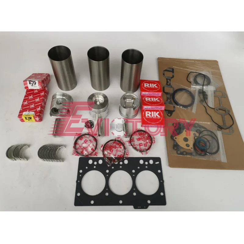 

For Yanmar truck engine parts 3TNE78 3TNE78A overhaul kit bearing cylinder gasket liner piston ring