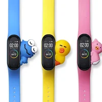 

BOORUI Cute miband 4 strap replacement silicone mi 4 band straps toy my band 3 strap for xiaomi miband 2/3/4 band accessories