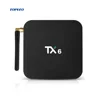 Factory price TX6 4gb ram dual wifi internet android satellite software update set top tv box with USB 3.0