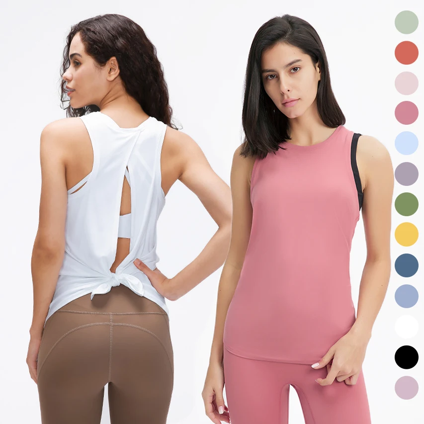 

Plus Size Breathable Sleeveless Hollow Workout Tops Yoga Women's Tank Top