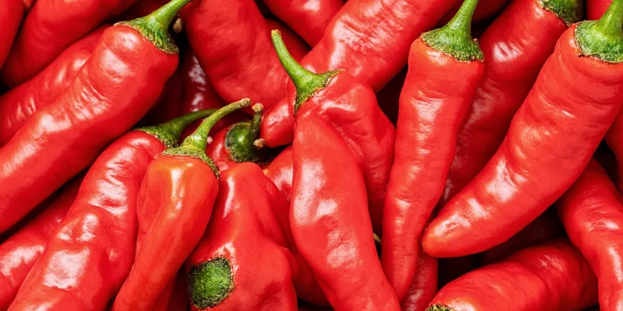 Chart showing different red chili types with flavor profiles