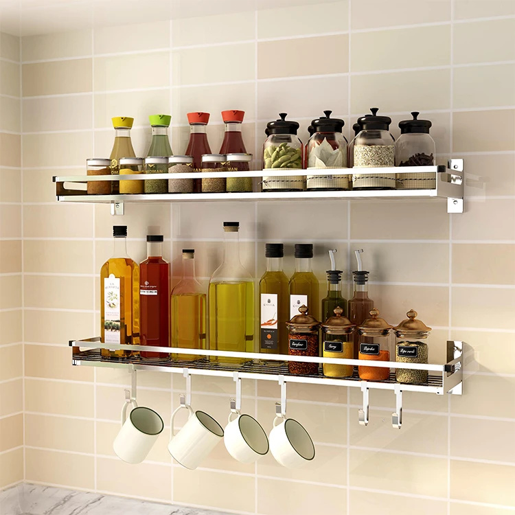 

Spices Container Rack Metal Organizer Wall Mounted Spice Racks For Kitchen