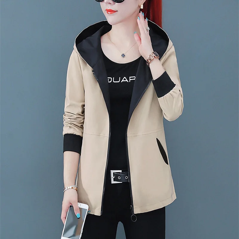 2020 通瑞女式连帽夹克 2020 夏秋因果风衣可逆棒球外套拉链夹克低于