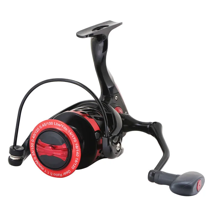 

Saltwater fishing reel 2000 3000 4000 5000 reel fishing spinning, Red/silver