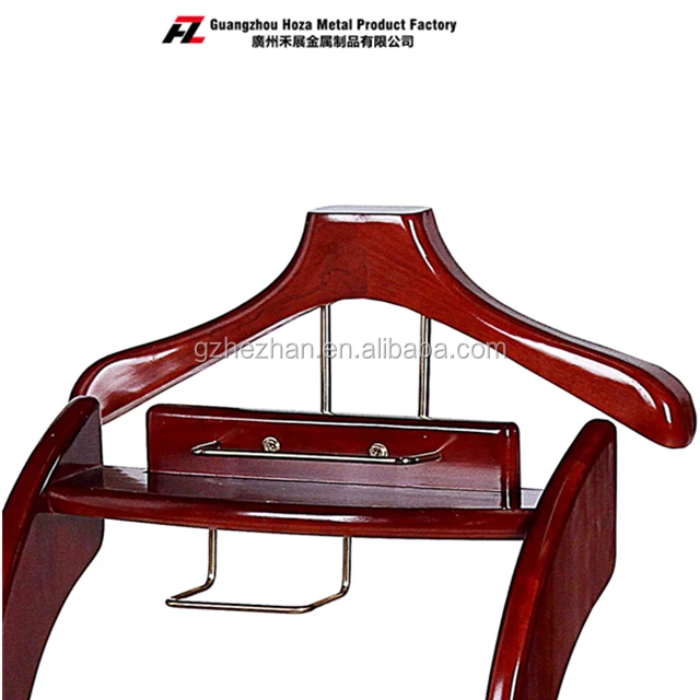 
Hotel Clothes Valet Stand Wtih Shoes Bar Men Suit Valet Stand Coat Rack Hat Rack 