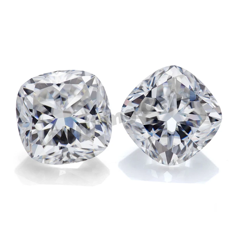 

Thriving Gems wholesale D EF GH color moissanite loose cushion cut moissanite white, White d color