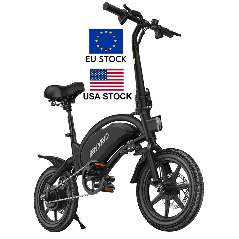 

EU US warehouse Dropshipping iENYRID B2 14 Inch Tyres offroad electric bike 400W Motor 45km/h Range electric bike ebike