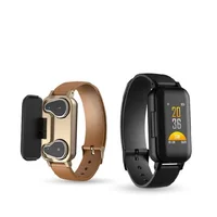 

3 in 1 sports smart watch with bluetooth headset smart bracelet with wireless earbuds bluetooth earphone