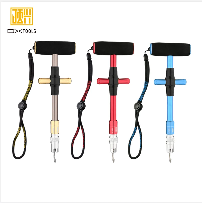 

2021 New Design Aluminum Fish Hook Remover Removal Fishing gripper Tools, Black/blue/red