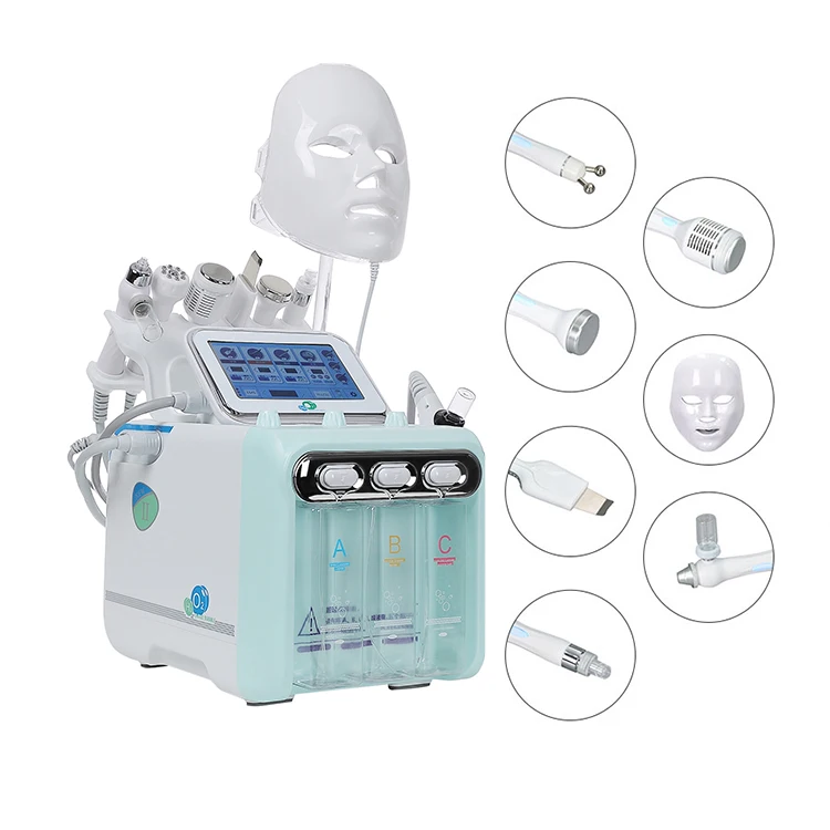 

2021 Beauty Salon Equipment 7 In 1 Oxygen Jet Hydra H2O2 Facial Machine Hydro Dermabrasion Microdermabrasion Machine