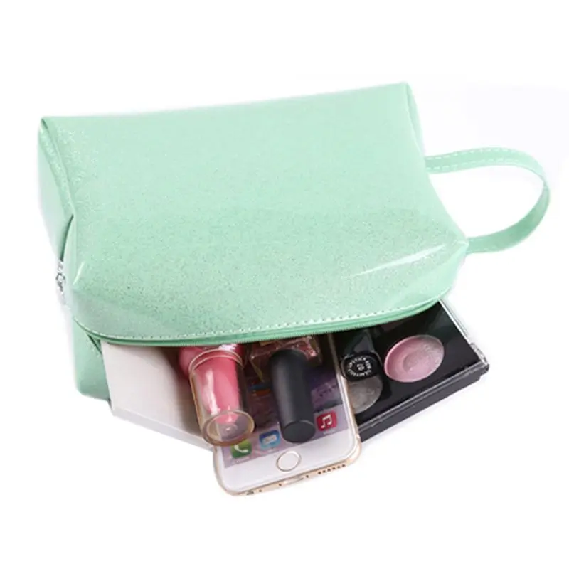 

Custom Portable Ladies Clutch Bag Cube Waterproof Storage Pouch Small Pu Leather Cosmetic Makeup Bag