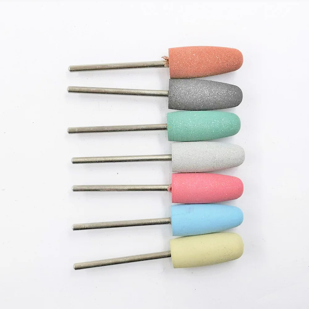 

Hot sale Electronic Component Polisher Rubber Silicon Nail Drill Set, Yellow(xf);blue(f);pink(m);gray(c);green(c);black(xc);brown(2xc)